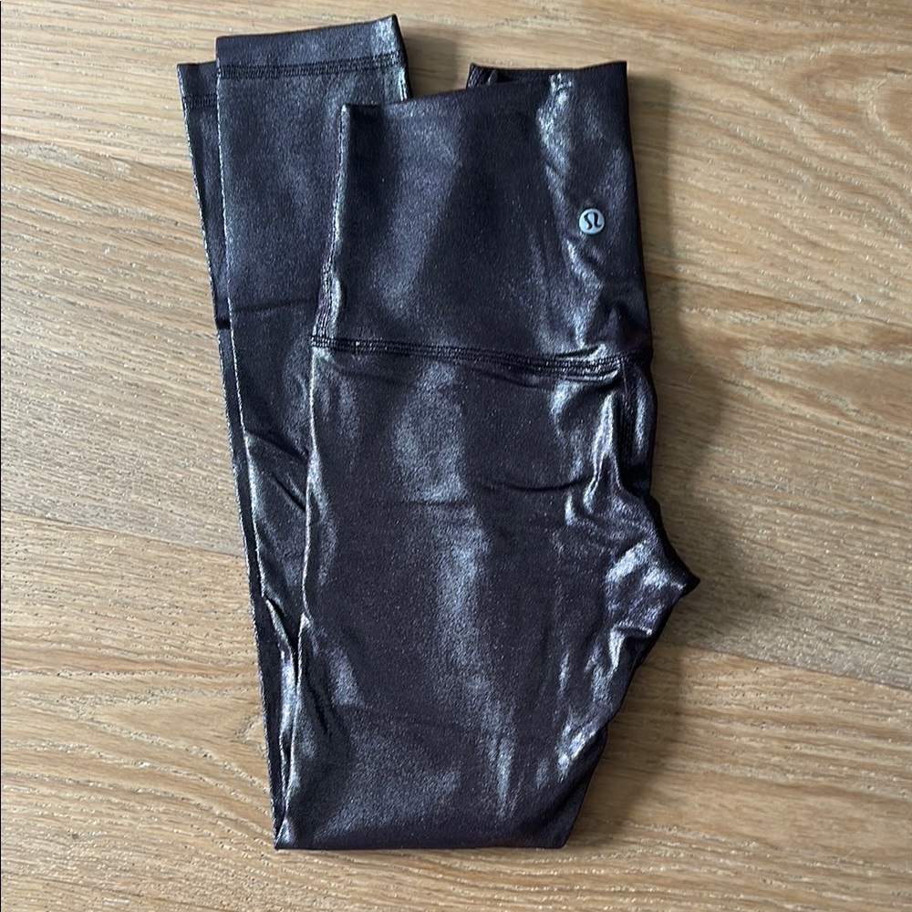 lululemon athletica Metallic Brown Leggings 25” - Picture 2 of 5